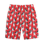 French Bulldog With Glasses Print Cotton Shorts