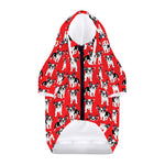 French Bulldog With Glasses Print Dog Zip Up Hoodie