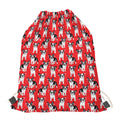 French Bulldog With Glasses Print Drawstring Bag