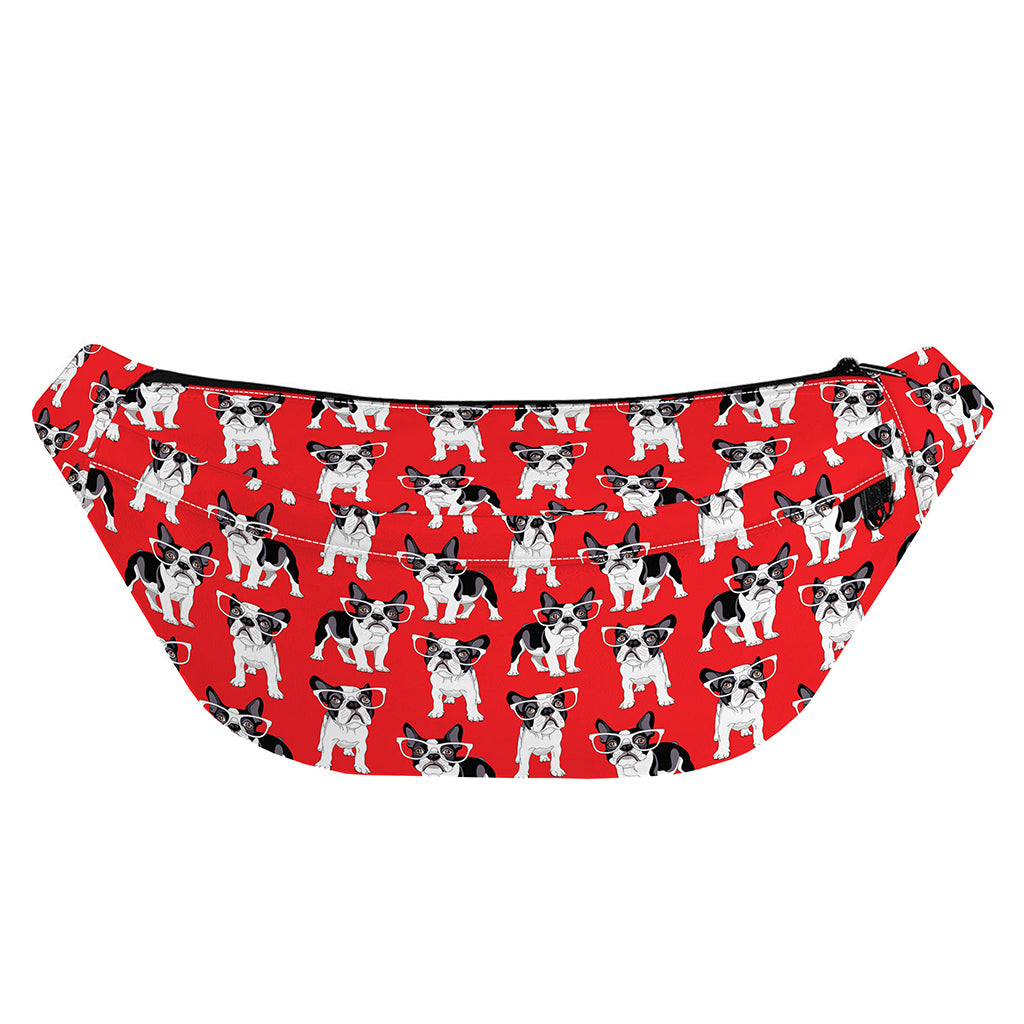 French Bulldog With Glasses Print Fanny Pack