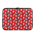 French Bulldog With Glasses Print Laptop Sleeve