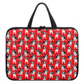 French Bulldog With Glasses Print Laptop Sleeve With Handle