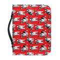 French Bulldog With Glasses Print Leather Bible Cover