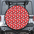 French Bulldog With Glasses Print Leather Spare Tire Cover