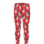 French Bulldog With Glasses Print Men's leggings