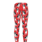 French Bulldog With Glasses Print Men's leggings