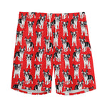 French Bulldog With Glasses Print Men's Sports Shorts