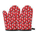French Bulldog With Glasses Print Oven Mitts