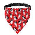French Bulldog With Glasses Print Over The Collar Dog Bandana