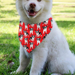 French Bulldog With Glasses Print Over The Collar Dog Bandana
