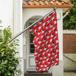 French Bulldog With Glasses Print Polyester Flag