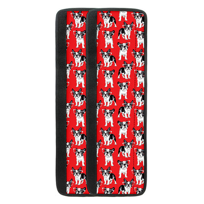 French Bulldog With Glasses Print Refrigerator Handle Covers