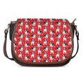 French Bulldog With Glasses Print Saddle Bag