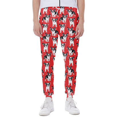 French Bulldog With Glasses Print Scuba Joggers