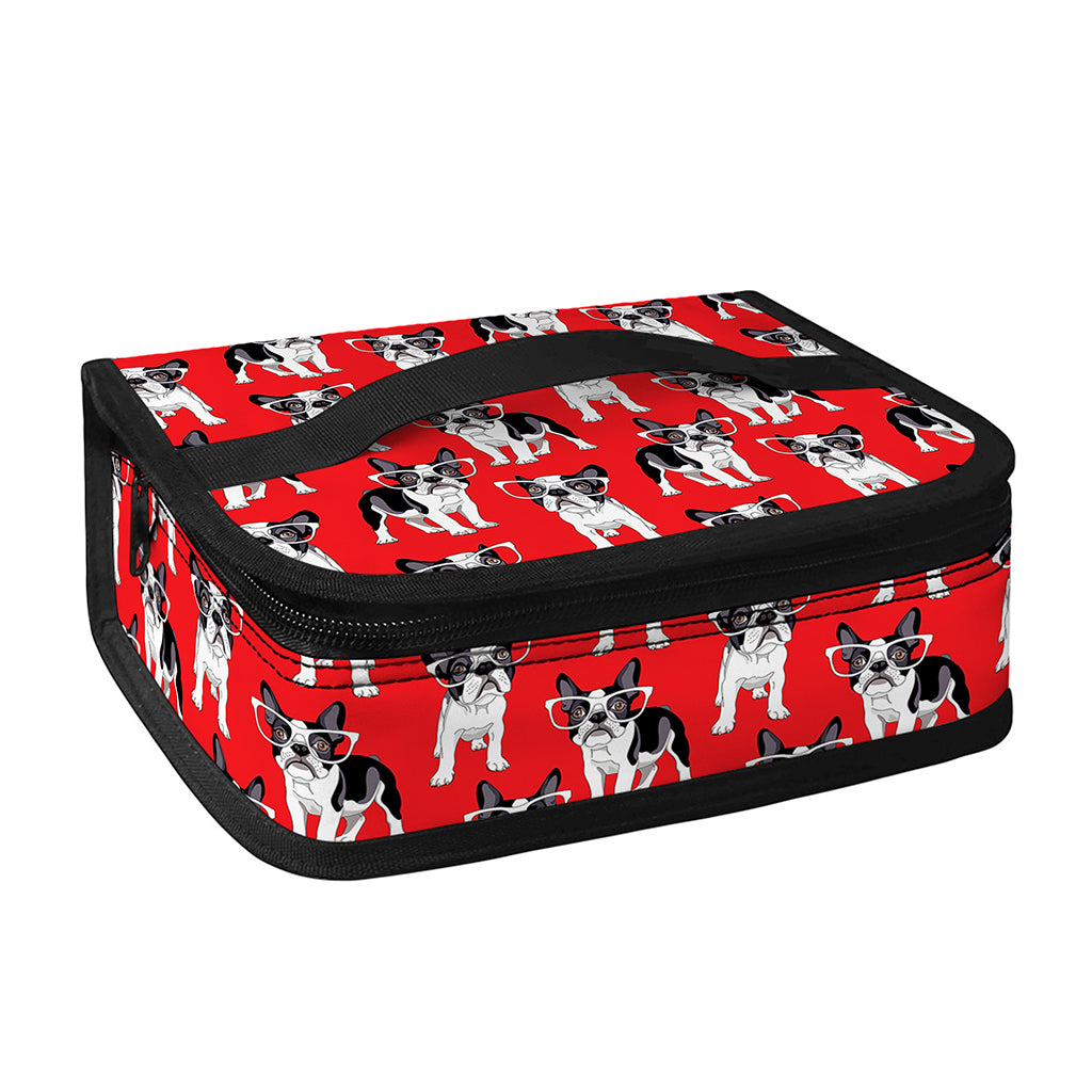 French Bulldog With Glasses Print Small Lunch Bag