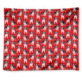 French Bulldog With Glasses Print Tapestry