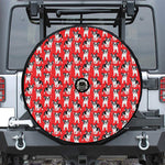 French Bulldog With Glasses Print Tire Cover With Camera Hole