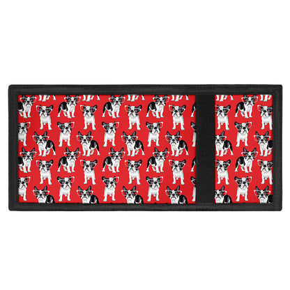 French Bulldog With Glasses Print Trifold Wallet