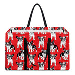 French Bulldog With Glasses Print Utility Tote Bag