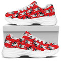 French Bulldog With Glasses Print White Chunky Shoes