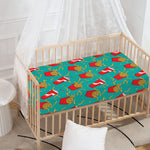 French Fries And Cola Pattern Print Baby Crib Sheet
