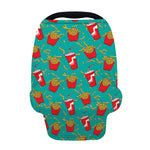French Fries And Cola Pattern Print Baby Seat Cover