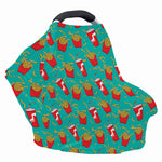 French Fries And Cola Pattern Print Baby Seat Cover