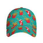 French Fries And Cola Pattern Print Baseball Cap