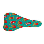 French Fries And Cola Pattern Print Bicycle Seat Cover