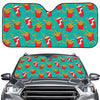 French Fries And Cola Pattern Print Car Windshield Sun Shade