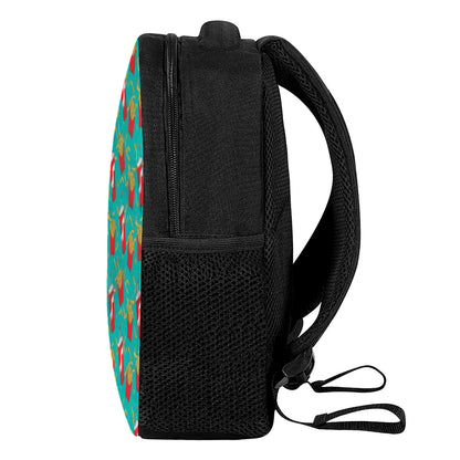 French Fries And Cola Pattern Print Casual Backpack