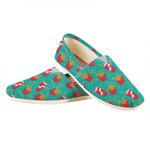 French Fries And Cola Pattern Print Casual Shoes