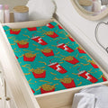 French Fries And Cola Pattern Print Changing Pad Cover