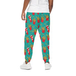 French Fries And Cola Pattern Print Cotton Pants