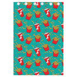 French Fries And Cola Pattern Print Curtain