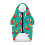 French Fries And Cola Pattern Print Dog Zip Up Hoodie