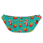French Fries And Cola Pattern Print Fanny Pack