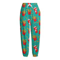 French Fries And Cola Pattern Print Fleece Lined Knit Pants