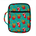 French Fries And Cola Pattern Print Front Pocket Bible Bag