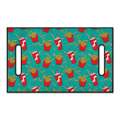 French Fries And Cola Pattern Print Golf Cart Seat Cover