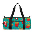 French Fries And Cola Pattern Print Gym Bag