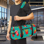 French Fries And Cola Pattern Print Gym Bag