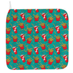 French Fries And Cola Pattern Print Hand Towel