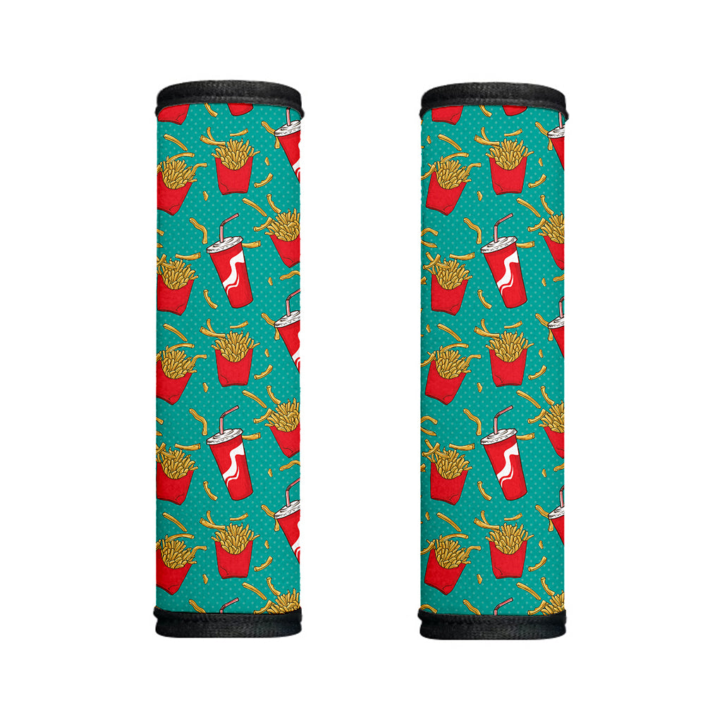 French Fries And Cola Pattern Print Handle Covers