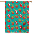 French Fries And Cola Pattern Print House Flag