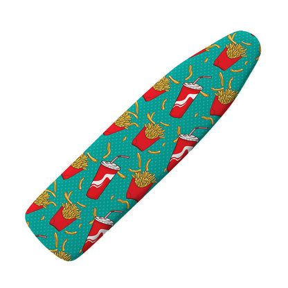 French Fries And Cola Pattern Print Ironing Board Cover