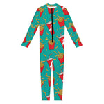 French Fries And Cola Pattern Print Jumpsuit