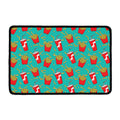 French Fries And Cola Pattern Print Kitchen Mat