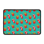French Fries And Cola Pattern Print Kitchen Mat