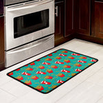 French Fries And Cola Pattern Print Kitchen Mat
